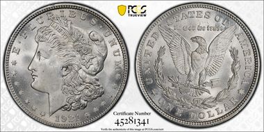 1921 $1 Morgan MS65+