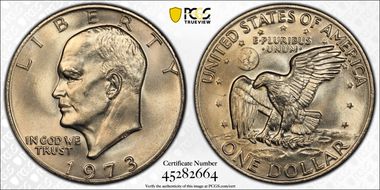 1973 $1 MS66