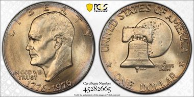 1976-D $1 Type 2 MS66+