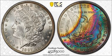 1887 $1 MS63