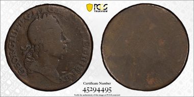 (1723) 2P Rosa Americana Die Trial Martin Obverse 4.2 G4