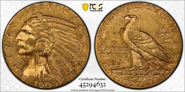 1909-D $5 MS63