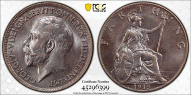 1915 1/4D S-4059 Blackened finish MS65