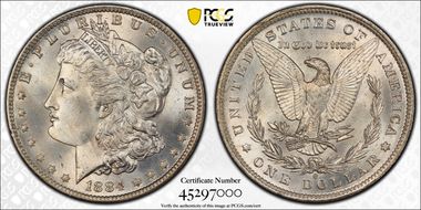 1884-O $1 MS67