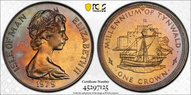 1979 Crown Tynwald-Ship/CuNi KM-48 N1