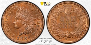 1886 1C Type 1 MS64BN