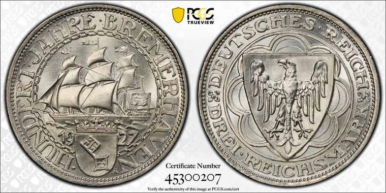 Cert 45300207 - Coin Image