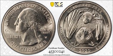 2020-W 25C American Samoa NP V75 Early Find MS65