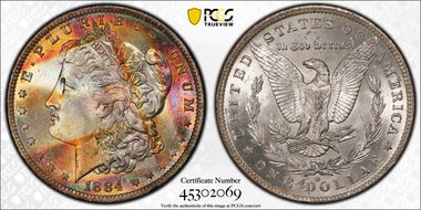 1884-O $1 MS64+