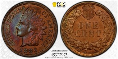 1886 1C Type 2 PR65BN