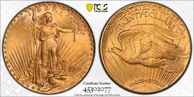 1909-S $20 MS64