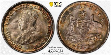 1922(m) 3D MS65