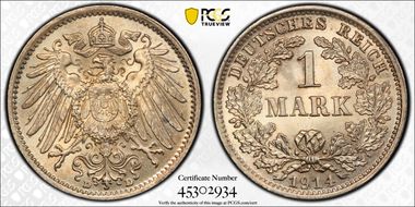 1914-D Mark J-17 MS65