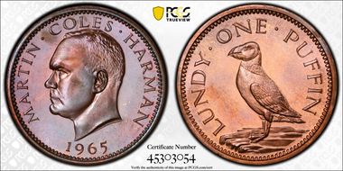 1965 Puffin KM-Tn4 Bronze PR67BN