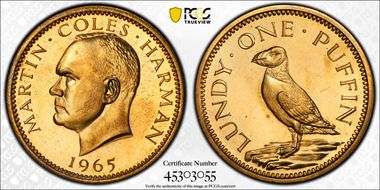 1965 Puffin KM-Tn6 Nickel-Brass Fantasy PR66