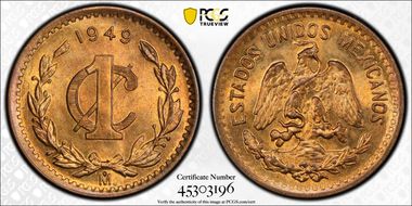 1949-Mo 1C MS65RD