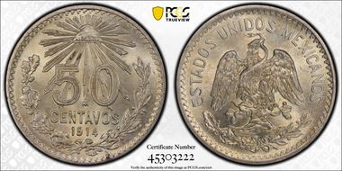 1914-M 50C MS65