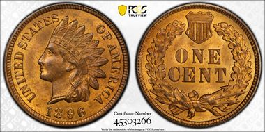 1896 1C MS64RB