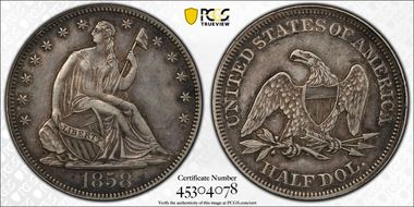1858 50C XF45