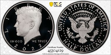 2022-S 50C Silver PR70DCAM