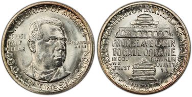 1951 50C Booker T. Washington MS66