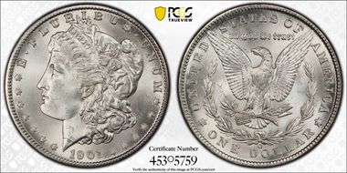 1901-O $1 MS67