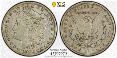 1900-O/CC $1 VAM 7 VF30