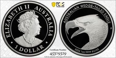 2022-P $1 Wedge-Tailed Eagle PR70DCAM