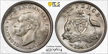 1943-D 6D KM-38  Ag MS65