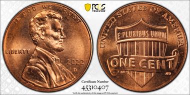 2022-D 1C Shield MS63RD