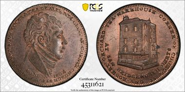 1804 Tk 1/4D DH-1063 Middlesex, Orchard's MS65RB