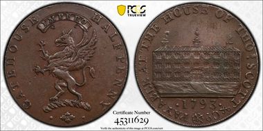 1793 Tk 1/2D DH-1 Kirkcudbrightshire Gatehouse AU58BN