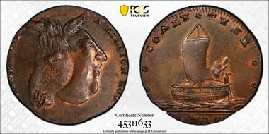 1796 Tk 1/4D DH-31 Northumberland, Newcastle MS64RB