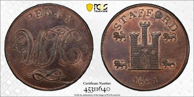 1801 Tk 1D DH-4 Staffordshire, Stafford MS63RB