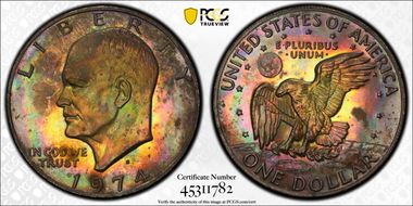 1974-S $1 Silver PR1