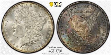 1887 $1 MS63