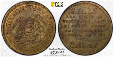 (c.1790) Tk 1/2D DH-54 Lothian, Sanderson's Brass MS62
