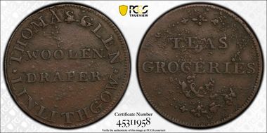 (c.1790) Tk 1/4D DH-4 Linlightgowshire Linlithgow AU55BN