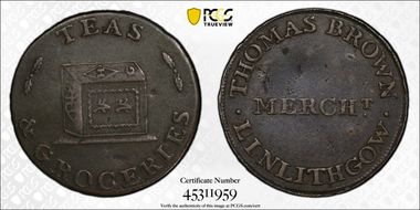 (c.1790) Tk 1/4D DH-3 Linlightgowshire Linlithgow N1BN