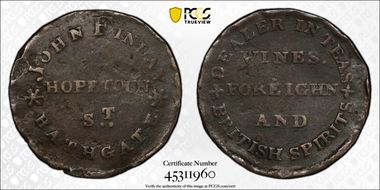 (c.1790) Tk 1/4D DH-1 Linlithgowshire, Bathgate N1BN