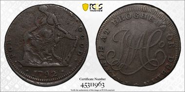 1792 Tk 1/2D DH-1 Drogheda VF30BN