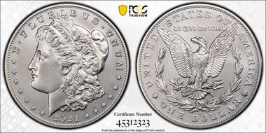 2021-S $1 Morgan Dollar 100th Anniversary MS69