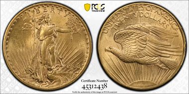 1908 $20 No Motto N1