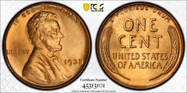 1935 1C MS66RD