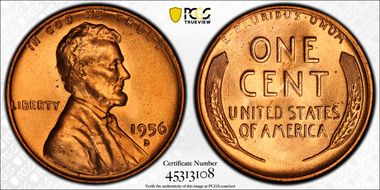 1956-D 1C MS66RD