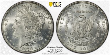 1878 7TF $1 Reverse of 1879 MS63