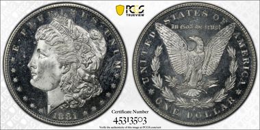 1881-S $1 MS66PL