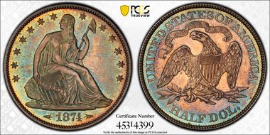 1874 50C Arrows PR65