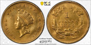 1854 G$1 Type 2 N1