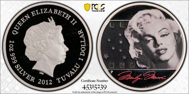 2012-P $1 Marilyn Monroe PR68DCAM